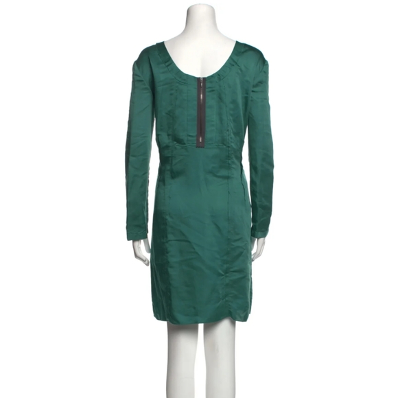 MARNI Couture Runway Designer Green Silk Dress NWT - Picture 5 of 6